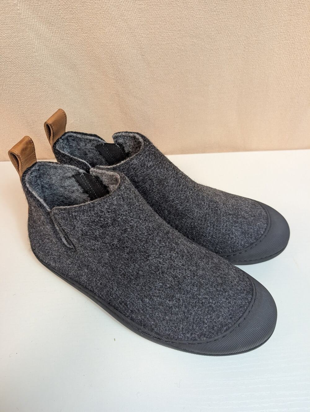 Greys Wool Outdoors Slipper Boot Men's Size 9 Dark Gray Made in Portugal (1156)